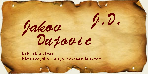 Jakov Dujović vizit kartica